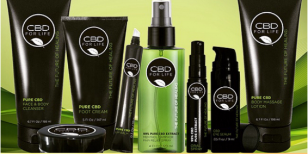 cbdforlife cbd products beauty and wellness package